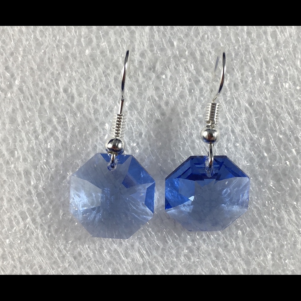 Swarovski Austrian Crystal 14mm Octagon Earrings